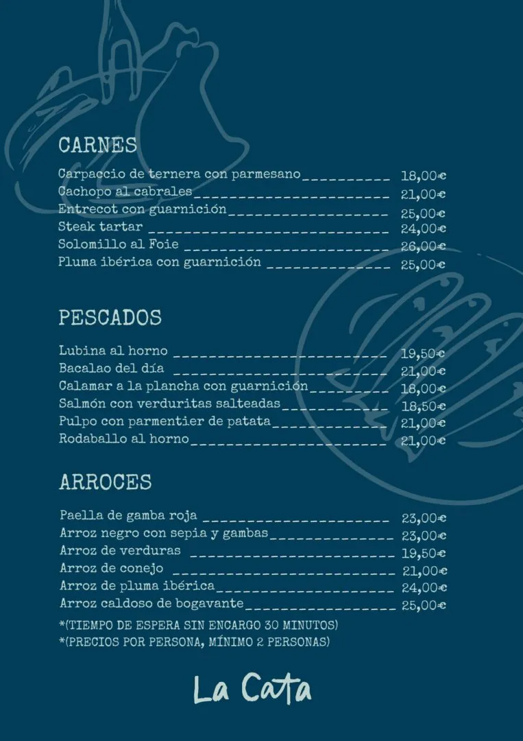Carta general La Cata